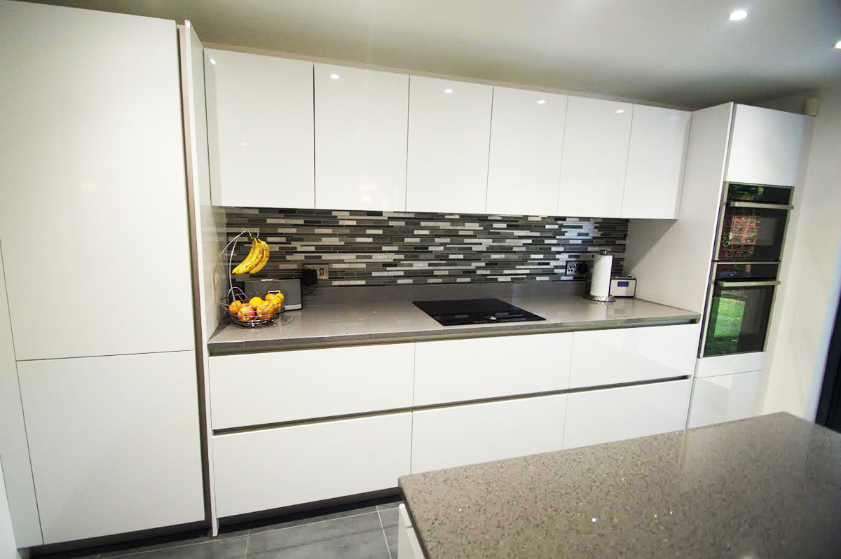 Grey Sparkle, Chicstone worktops fitted in Ellesmere Park, Eccles, Manchester